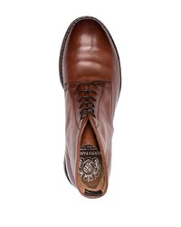 Мужские коричневые кожаные повседневные ботинки от Alberto Fasciani