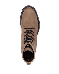 Мужские коричневые кожаные повседневные ботинки от Woolrich