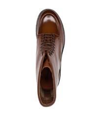Мужские коричневые кожаные повседневные ботинки от Santoni