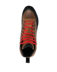 Мужские коричневые кожаные повседневные ботинки от Roa