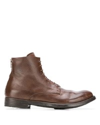Мужские коричневые кожаные повседневные ботинки от Officine Creative