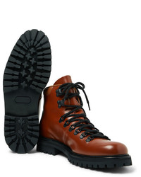 Мужские коричневые кожаные повседневные ботинки от Common Projects