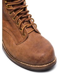 Мужские коричневые кожаные повседневные ботинки от VISVIM