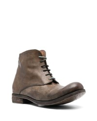 Мужские коричневые кожаные повседневные ботинки от A Diciannoveventitre