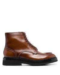 Мужские коричневые кожаные повседневные ботинки от Santoni