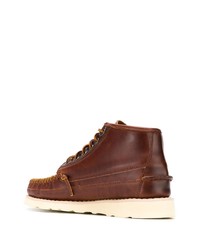 Мужские коричневые кожаные повседневные ботинки от Sebago