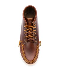Мужские коричневые кожаные повседневные ботинки от Sebago
