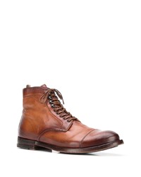 Мужские коричневые кожаные повседневные ботинки от Officine Generale