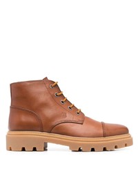Мужские коричневые кожаные повседневные ботинки от Tod's