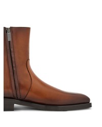 Мужские коричневые кожаные повседневные ботинки от Ferragamo