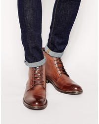 Мужские коричневые кожаные повседневные ботинки