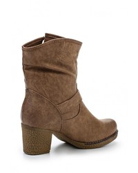 Коричневые кожаные полусапоги от Chasse