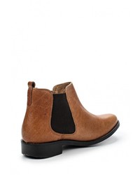 Коричневые кожаные полусапоги от Dorothy Perkins