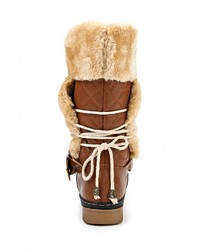 Коричневые кожаные полусапоги от Ella