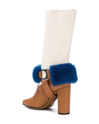 Коричневые кожаные полусапоги от Off-White