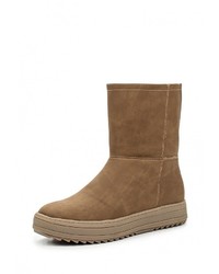 Коричневые кожаные полусапоги от Keddo