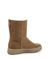 Коричневые кожаные полусапоги от Keddo