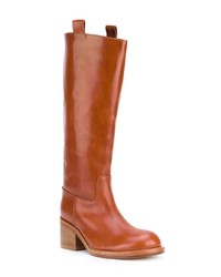 Коричневые кожаные полусапоги от A.F.Vandevorst