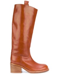 Коричневые кожаные полусапоги от A.F.Vandevorst