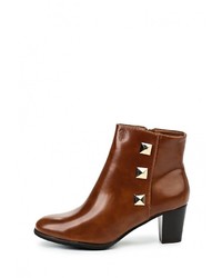 Коричневые кожаные полусапоги от Style Shoes