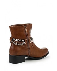 Коричневые кожаные полусапоги от Style Shoes