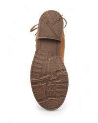 Коричневые кожаные полусапоги от Super Mode