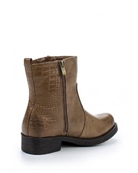 Коричневые кожаные полусапоги от Tulipano