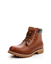 Мужские коричневые кожаные рабочие ботинки от Affex