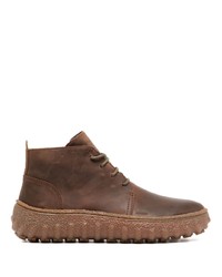 Мужские коричневые кожаные рабочие ботинки от Camper
