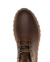 Мужские коричневые кожаные рабочие ботинки от Camper