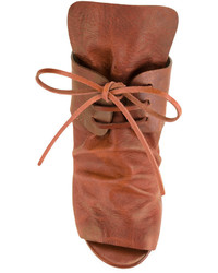 Коричневые кожаные сабо от Marsèll