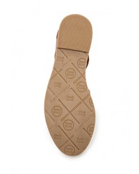 Коричневые кожаные сандалии на плоской подошве от Gioseppo