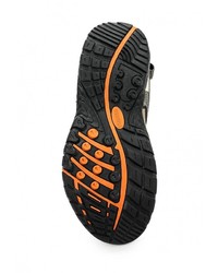 Коричневые кожаные сандалии на плоской подошве от Strobbs