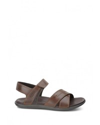 Мужские коричневые кожаные сандалии от Ecco