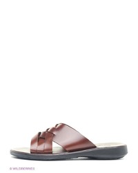 Мужские коричневые кожаные сандалии от METROPOLPOLIS