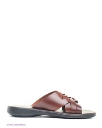 Мужские коричневые кожаные сандалии от METROPOLPOLIS