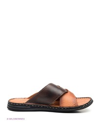 Мужские коричневые кожаные сандалии от METROPOLPOLIS