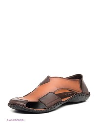 Мужские коричневые кожаные сандалии от METROPOLPOLIS