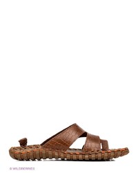 Мужские коричневые кожаные сандалии от NexPero