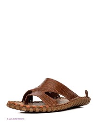 Мужские коричневые кожаные сандалии от NexPero