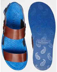 Мужские коричневые кожаные сандалии от Ted Baker