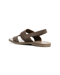 Мужские коричневые кожаные сандалии от Dimissianos & Miller