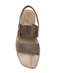 Мужские коричневые кожаные сандалии от Dimissianos & Miller