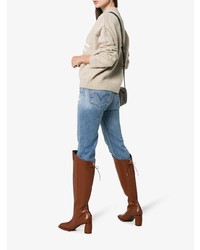 Коричневые кожаные сапоги от Reike Nen