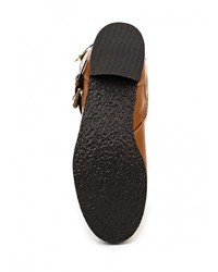 Коричневые кожаные сапоги от Daze