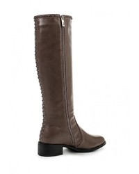 Коричневые кожаные сапоги от Francesco Donni