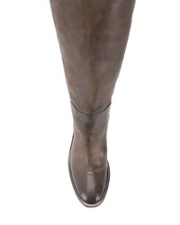 Коричневые кожаные сапоги от Marsèll