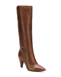 Коричневые кожаные сапоги от The Seller