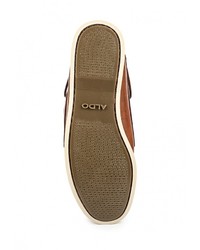 Коричневые кожаные топсайдеры от Aldo