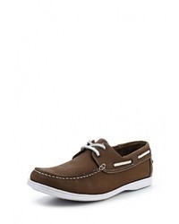 Коричневые кожаные топсайдеры от Beverley Box